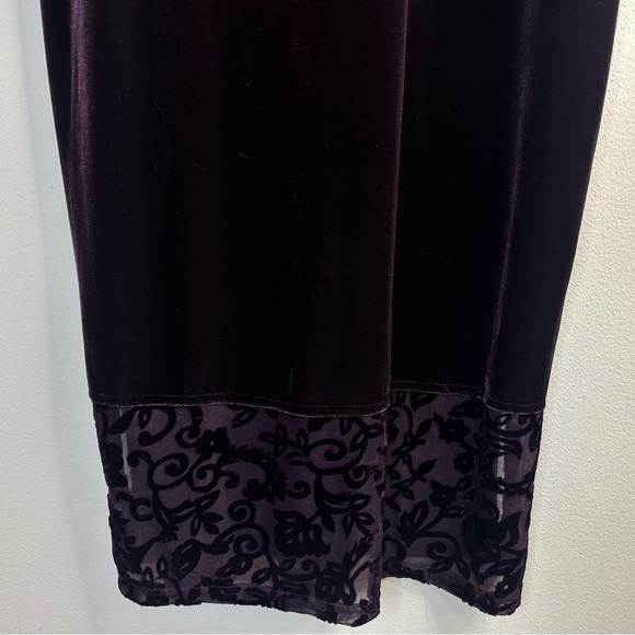 Dressing Clio Vintage 90s Velvet Dress Purple Size S Whimsygoth Renaissance Goth - Picture 9 of 15